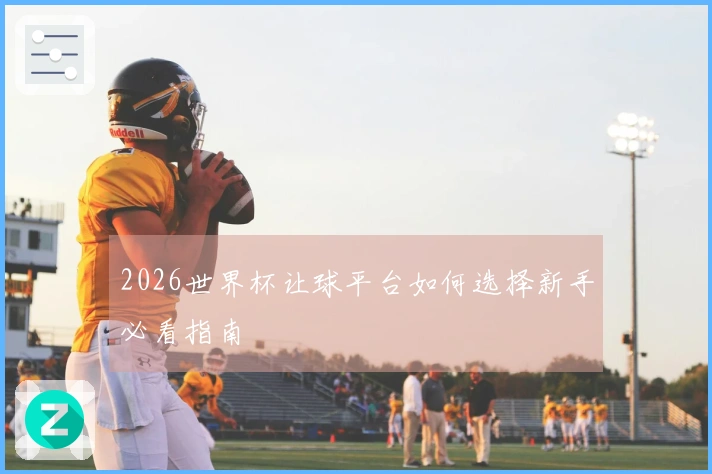 2026世界杯让球平台如何选择新手必看指南